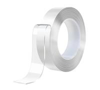 Foyscr Heavy Duty Double Sided Tape, Transparent Tape, Strong Mounting Tape, Multi-Purpose Nano Gel Double Sided Tape, Reusable, Non-Tracking Wall Tape for Photos, Posters (3m x 2cm x 2mm)