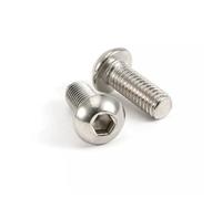 Foyscr M6 Bolts (6mm x 60mm) Hex Socket Button Head Screws, A2 Grade 304 Stainless Steel (Pack Of 10)