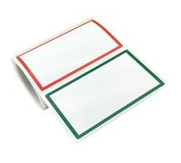 FOYTOKI 1 Roll 300pcs Name Tag Labels Self-Adhesive Label Stickers Raflacoat Material Colorful Detailed Design Not Easy to Fade and Break for Home and Another Occasion