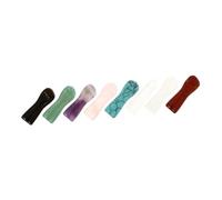 FOYTOKI 1 Set Crystal Column Fist Shape Crystal Stones for Meditation and Home Decor Premium Energy Stones for Relaxation and Negative Energy Absorption