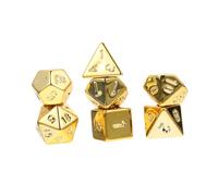 FOYTOKI 1 Set Irregular Metallic Dice Gaming Props for Board Games for Parties Camping and Social Gatherings Reusable and Fun