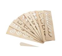 FOYTOKI 1 Set Wooden Educational Practice Board for Tracing Board for Learning Letters Numbers Safe Smooth Edges Enhance Cognitive Skills Montessori for Early Development