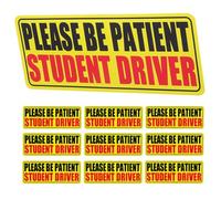 FOYTOKI 10 Pcs Student Drivers Magnetic Sticker Set Reflective Novice Driver Safety Sign Removable Car Bumper Magnets in UK