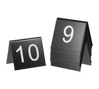 FOYTOKI 10 Pcs Triangle Number Markers Acrylic Number Crime Scene Markers Multipurpose Sturdy Creative Design Timeless Color for Crime Scene and Theme Party Decoration