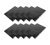 FOYTOKI 10-sheet Pvc Double-sided Loose-leaf Stamp Collection Album with Black Background Stamp Storage Pages for Collectors and Coin Holders Suitable and Banknote Organization