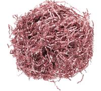 FOYTOKI 100G Pack Colored Crinkle Paper Shredded Raffia Basket Filler for Boxes, Packaging Filler and Christmas Bag Stuffing, Double-Sided Rose Gold Wrinkle Paper