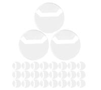 FOYTOKI 100pcs Badge Protective Case round Holder for Button Badge Components Storage Display for Craft Projects and Displays