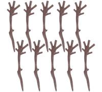 FOYTOKI 100pcs Christmas Snowman Decoration Plastic Snowman Hand Branches Lightweight DIY Accessories Cute Interesting Style for Party Decoration