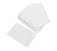 FOYTOKI 100pcs Double-Sided Coated PVC Blank Cards White Printable Plastic Business Cards for Inkjet Printers No-Bend Multi-Purpose Membership and Id