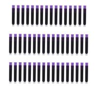 FOYTOKI 100pcs Erasable Purple Ink Cartridge Plastic Fountain Pen Ink Practice Pen Replacement for Stationery Supplies