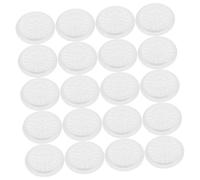 FOYTOKI 100pcs Lash Glue Cups Eyelash Extension Glue Holder Eyelash Adhesive Holder Lash Extensions Pad Pallet Pvc White