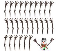 FOYTOKI 100pcs Snowman Hand Plastic Branches DIY Accessories Lightweight Multiple Uses Christmas Decorations Cute Interesting for Christmas Hotel