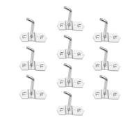 FOYTOKI 10pcs 7.5cm Single Slant Iron Pegboard Hooks for Tool Storage, Heavy Duty Industrial Wall Display Hangers for Garage and Workshop Organization