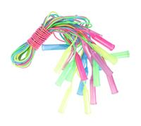 FOYTOKI 10pcs Adjustable Skip Rope for Fast Plastic Handles Fitness Equipment for Cardiovascular and Motor Skills Development Random Color Bundle for Indoor and Outdoor Fun Random Color