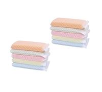 FOYTOKI 10pcs Assorted Colour Sponge Cleaning Cloths with Soft and Powerful Scrubbing Surface for Sinks and Scrub Pans Kitchen Cleaning Supplies Random Color