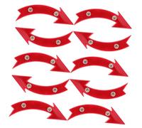 FOYTOKI 10pcs Bike Wheel Reflectors Arrow-shaped Cycling Safety Lights High Visibility Plastic Spoke Reflectors for Mountain and Road Bikes Night Riding Accessories