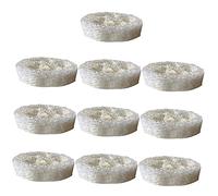 FOYTOKI 10pcs Eco Sponges for Cleaning Natural Loofah Soap Base Dish Washing Tool
