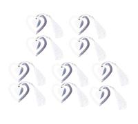 FOYTOKI 10pcs Hollow Out Metal Bookmark, Book Mark, Silver Metal Page Marker, Records Reading Progress, Easy to Store, for Students and Readers, Decoration, Business Tribute