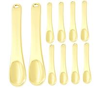 FOYTOKI 10pcs Makeup Spatulas Professional Cosmetic Spoons for Eye and Face Application Convenient Travel with Hanging Hole Safe and for Smooth Spreading