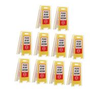 FOYTOKI 10pcs Mini Acrylic Memo Clips Notepad Holder for Desk Gentle Grip Paper-Friendly Note Holder with Funny Caution Do Not Disturb Sign Versatile Desktop Organizer for Office Table