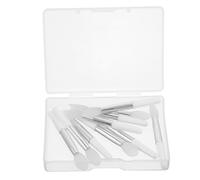 FOYTOKI 10Pcs Mini Silicone Lip Brush Set with Transparent Storage Box Versatile Applicator for Lip Gloss Lipstick and Lip Masks Soft and Comfortable for Easy Application