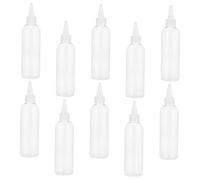 FOYTOKI 10pcs Plastic Bottle Essential Oil Pipette Dropper for Hair Dye Cosmetics Squeeze Bottle Pointed Tip Multi-purpose Applicator for Spa Salon
