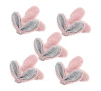 FOYTOKI 10pcs Plush Bunny Ears Hair Clip Easter Bunny Hair Bands Easter Decorations