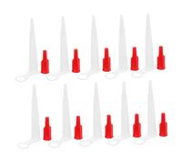 FOYTOKI 10pcs Reusable Caulk Tube Nozzles with Caps Easy-Apply Sealant Applicators for Smooth Finishing Professional Results for Home and Industrial Sealing Tasks