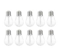 FOYTOKI 10pcs Reusable Plastic Lip Gloss Containers with Light Bulb Shape for DIY Lip Gloss Making, Portable Cosmetic Tubes Suitable for Daily Use and Beginners