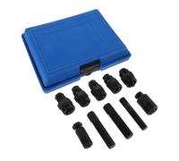 FOYTOKI 10pcs Universal Motorcycle Flywheel Puller Tool Kit with Rotor Extractor for Atv Scooter Engine Repair, Blue, Compatible with Dirtbike and Small Engines