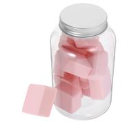 FOYTOKI 12 Pack Facial Cleansing Sponges Diamond Shape Makeup Triangle Powder Puff Exfoliating Sponge for Dry Skin Travel Size Random