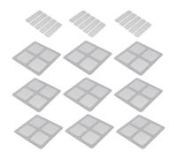 FOYTOKI 12pcs Adhesive Window Screen Repair Patch Set with Mesh Net for Home Door and Window Fly Screen Fixing Portable Self-adhesive Net Patches for Mosquito Protection and Hole Repair