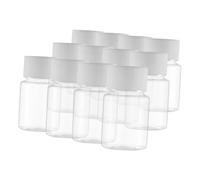 FOYTOKI 12pcs Plastic Empty Caps Medicine Bottles Pill Dispenser Bottles for Toiletry Storage