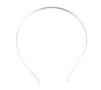 FOYTOKI 12pcs Stainless Steel Women's Hair Band Headwear Wig Grip Headband for Hair Headband Silver Wire for Diy