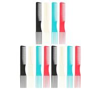 FOYTOKI 12pcs Two-sided Wide Teeth Hairdressing Comb Set, Professional Hairstyling Tools for Salon Use, Suitable for Curly Hair and Hair Styling Techniques Random Color