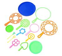 FOYTOKI 14Pcs Colorful Bubble Wand Outdoor Bubble Making Assorted Shapes Colors for Parties Playdates and Summer Fun