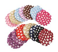 FOYTOKI 14pcs Invisible Crochet Hairnet for Dancer Flight Attendant Elastic Snood for Wedding Guest Hair Accessories