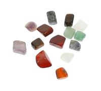 FOYTOKI 14Pcs Wear Resistant Natural Meditation Stones for Chakra Healing Portable Decorative Stones for and Anxiety Management for Therapy and Travel