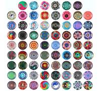 FOYTOKI 150pcs round Glass Cabochons DIY Gems Patch for Jewelry Making, Multi-use Craft Material Suitable for Earrings and DIY Jewelry Projects Random Color