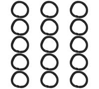 FOYTOKI 15pcs Black Elastic Hair Ties High Elasticity Comfortable Wear Stretchy Hair Bands Ponytail Holders for Women Suitable for Sports and Party