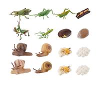 FOYTOKI 16Pcs Animal Model Educational Vivid Simulation for Inspiring Imagination Learning Random Colors for Kindergarten Science Exploration Random Color