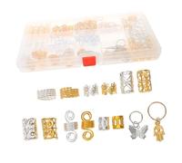 FOYTOKI 185Pcs Braid Accessories Metal Hair Braid Dread Beads Hair Jewelry with Animal Head Styles for Easy Styling Decoration