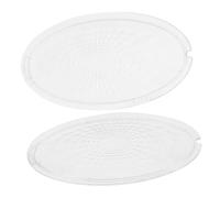 FOYTOKI 1pair Transparent Range Hood Light Shade Replacement Easy to Install Cooker Hood Light Cover for Better Distribution Kitchen Cooking Environments