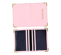 FOYTOKI 1pc Convenient Pu Leather Protective Sleeve for Bank Cards and Ids Travel Credential Cover Stylish Design Lightweight and Portable for Business and Travel Use