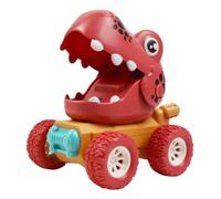 FOYTOKI 1Pc Dinosaur Pull Back Car Friction Powered Vehicle for Creative Push and Go Material Birthday for Boys and Style