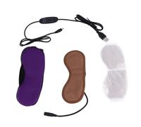 FOYTOKI 1Pc Rechargeable USB Heated Eye Mask Comfortable Sleep Mask for Eye Protection for Relaxation and Friends and Family