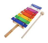 FOYTOKI 1Pc Wooden Xylophone Percussion Instruments Note Colorful Glockenspiel with Mallet Musical for Safe and for Birthday