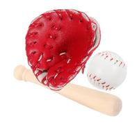 FOYTOKI 1Set Miniature Baseball Kit Doll Accessories for DIY Dollhouse Decoration Craftsmanship Mini House Enthusiasts Fun Indoor Play Props
