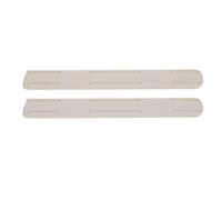 FOYTOKI 1Set Self Adhesive Guide Slides White Slides and Guide Rails for Smooth and Easy Operation for for Kitchen Cabinet,Bedstand Drawers, Cabinets and Dressers
