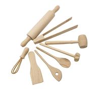 FOYTOKI 1Set Wooden Kitchenware for Fun Pretend Playhouse Supplies Safe Educational Role Play Kitchen for Boys and Day and Birthdays